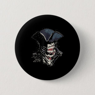 Retro Patriot Defiant sinds 1776 Amerikaanse vlag Ronde Button 5,7 Cm