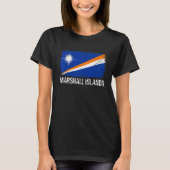 Retro Patriotic Mannen Women Marshall Islands Flag T-shirt (Voorkant)