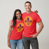 Retro Patriotic St Louis Flag Fleur De Lis T-shirt (Unisex)