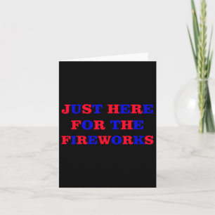 Retro Patriotic USA Fireworks Humor Independence D Kaart