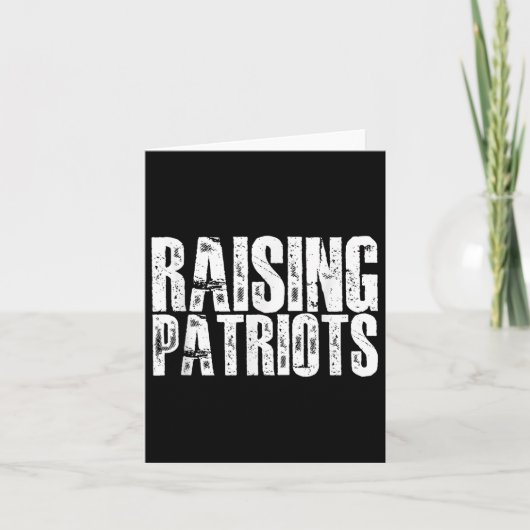 Retro Patriots Opvoeden Funny 4 juli Vaderdag Kaart (Voorkant)