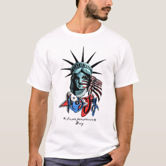 Retro-patriottisch Liberty-statue grafisch T-shirt