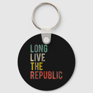 Retro Patriottisch Usa Lang Leve De Republiek Vint Sleutelhanger
