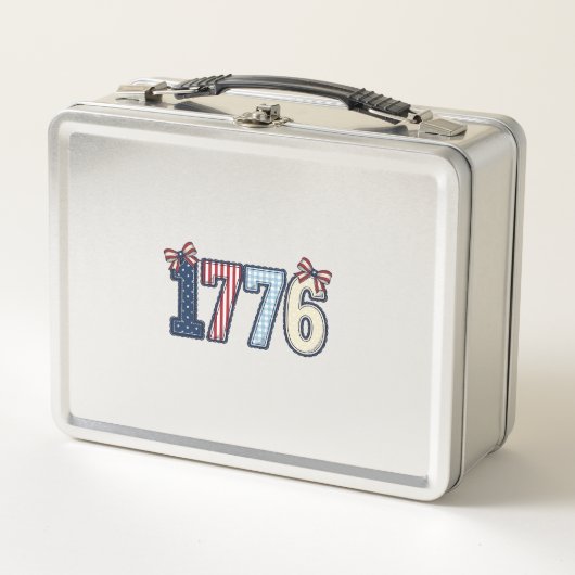 Retro Patriottische 1776 Lint Shirt Ontwerp_1 (Voorkant)