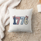 Retro Patriottische 1776 Lint Shirt Ontwerp_1 Kussen (Deken)