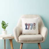 Retro Patriottische 1776 Lint Shirt Ontwerp_1 Kussen (Stoel)