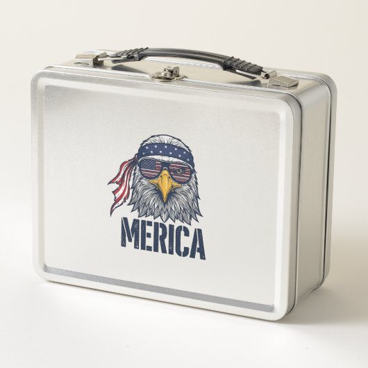 Retro Patriottische Adelaar Merica Shirt Ontwerp_1 (Voorkant)