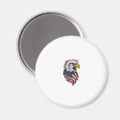Retro Patriottische Adelaar Vector T-shirt Ontwerp Magneet (Voorkant / Achterkant)