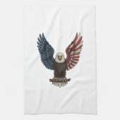 Retro Patriottische Adelaar Vector T-shirt Ontwerp Theedoek (Verticaal)