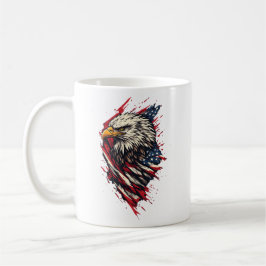 Retro Patriottische Amerikaanse Adelaar 4 juli  Koffiemok