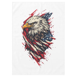 Retro Patriottische Amerikaanse Adelaar 4 juli  Tafelkleed