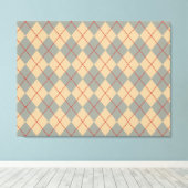 Retro Patriottische Argyle Wall Art Canvas Afdruk (Insitu (Houten vloer))