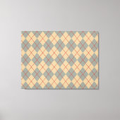 Retro Patriottische Argyle Wall Art Canvas Afdruk (Voorkant)