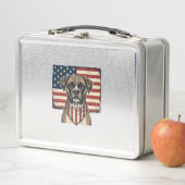 Retro Patriottische Boxer Hond Vlag Shirt Ontwerp_ (In situ)