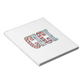 Retro Patriottische CICI naam vector shirt ontwerp Notitieblok (Schuin)