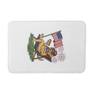 Retro Patriottische Katten USA Shirt Ontwerp (2)_1 Badmat