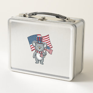 Retro Patriottische Koala Vlag Shirt Ontwerp_1