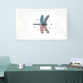 Retro Patriottische Libelle Vector T-shirt Ontwerp Spandoek (Beurs)