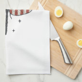 Retro Patriottische Libelle Vector T-shirt Ontwerp Theedoek (Quarter Fold)