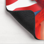 Retro Patriottische Pin-up Meisje Muismat (Hoek)