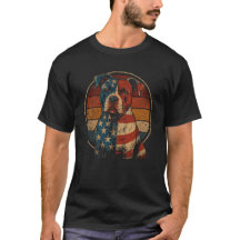 Retro Patriottische Pit Bull - Vintage Amerikaanse