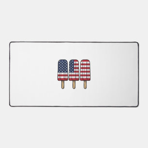 Retro Patriottische Popsicle Vlag T-shirt Ontwerp_ Bureaumat