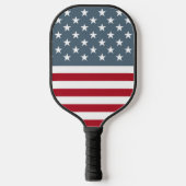 Retro Patriottische sterren en Stripes American Fl Pickleball Paddle (Voorkant)