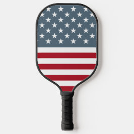Retro Patriottische sterren en Stripes American Fl Pickleball Paddle