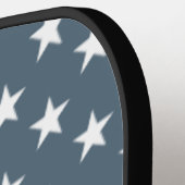 Retro Patriottische sterren en Stripes American Fl Pickleball Paddle (Links Detail)