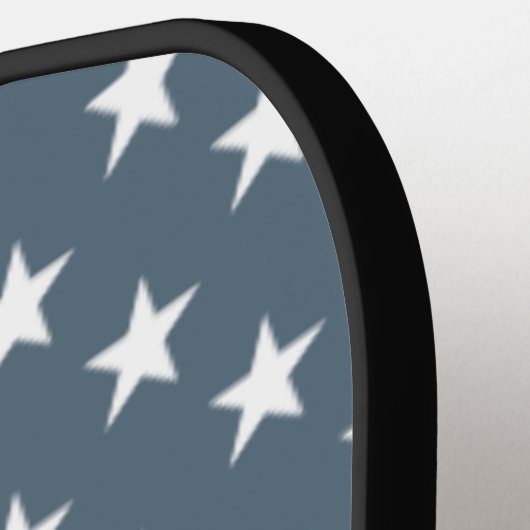 Retro Patriottische sterren en Stripes American Fl Pickleball Paddle (Links Detail)