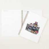 Retro Patriottische Zonnebloem Liefde Shirt Ontwer Planner (Display)