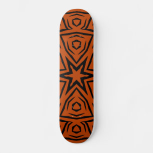 Retro Patroon Abstracte Art Custom - Skateboard