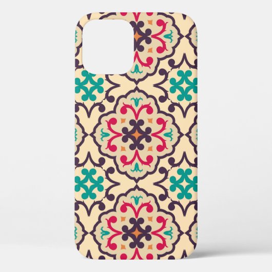 Retro patroon: behang, textielontwerp Case-Mate iPhone case (Achterkant)