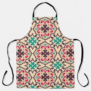 Retro patroon: behang, textielontwerp schort
