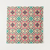 Retro patroon: behang, textielontwerp wandkleed (Voorkant (horizontaal))