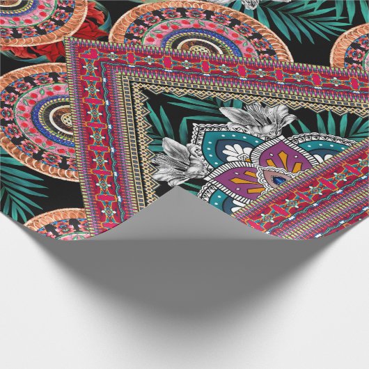 Retro Patroon Cadeaupapier (Hoek)