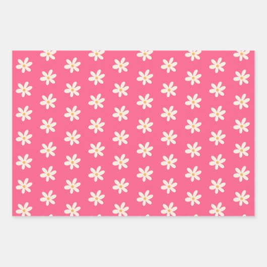 Retro Patroon Eenvoudige Minimalistische Boho Chic Inpakpapier Vel (Voorkant)