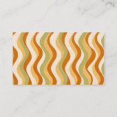 Retro patroon golvende textuur visitekaartje (Achterkant)