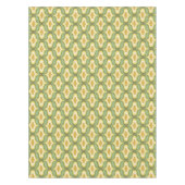 Retro patroon groen bruin wit tafelkleed (Voorkant)