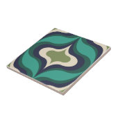 Retro Patroon Groen Tegeltje (Zijkant)