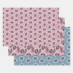  retro patroon inpakpapier vel