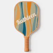 Retro Patroon op maat Pickleball Paddle (Voorkant)