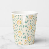 Retro Patroon Papier Cup Papieren Bekers (Rechts)
