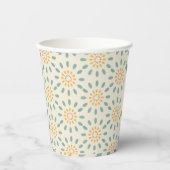 Retro Patroon Papier Cup Papieren Bekers (Voorkant)