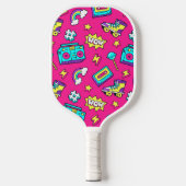 Retro Patroon Pickleball Paddle (Voorkant)