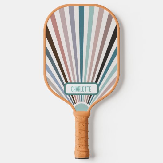 Retro Patroon Pickleball Paddle (Voorkant)