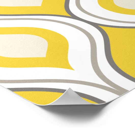 Retro Patroon Poster (Hoek)