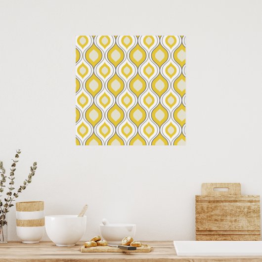 Retro Patroon Poster (Keuken)