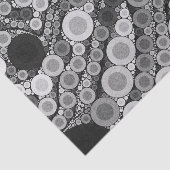 Retro Patroon van Black&White Tissuepapier (Detail)