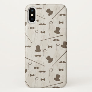 Retro patroon voor man 2 iPhone x hoesje